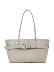 High-Quality Leather Fashionable Large-Capacity Commuter Shoulder Bag