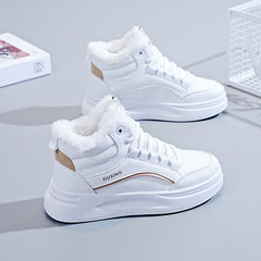 Fleece-lined High-top Insulated Casual Cotton Shoes