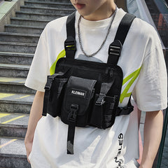 Casual Vest Waist Pack Tactical Chest Bag Backpack