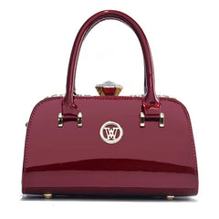 Shiny Leather Diamond-Embellished Simple And Elegant Womens Bag Multi-Functional Evening Clutch