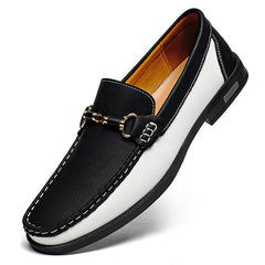 Genuine Leather Moccasins Mens Large Size 47 Casual Shoes