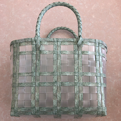 Portable woven basket-dark blue-23 * 11 *18cm-1 piece