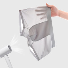 20D Nylon Seamless Quick-drying Boxer Briefs In Ice Silk Fabric