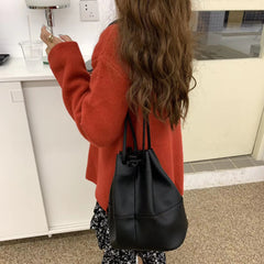 Soft Leather Underarm Bag Womens Simple Versatile Casual