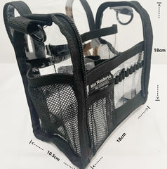 PCV Transparent Waterproof Portable Easy-to-Clean Cosmetic Bag