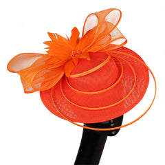 Bridal Hair Accessory - Feathered Fascinator for Wedding Banquets Parties and Photo Shoots