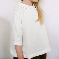 Men's And Women's Baoya Hemp Polo Collar Top