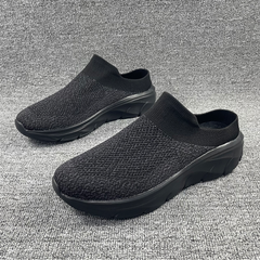 Large Double-layer Flyknit Breathable Casual Shoes With Thickened Non-slip Sole
