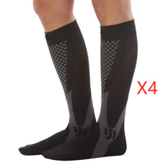 Chaussettes de compression pour hommes et femmes, coupe athlétique graduée idéale pour la course à pied, les voyages en avion, les chaussettes de récupération et de circulation d'endurance