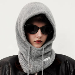 Cashmere Knitted Beanie With Earflaps