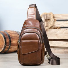 Large-capacity Vintage Crossbody Bag For Men