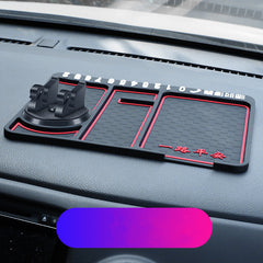 Support de téléphone de voiture antidérapant 4 en 1 avec carte de stationnement et tapis antidérapant. Support de téléphone adhésif pour tableau de bord.