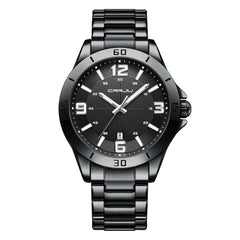 Waterproof Digital Quartz Watch With A Steel Band