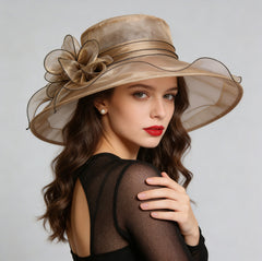 Summer Sun Protection Womens Face-Slimming Breathable Mesh Hat
