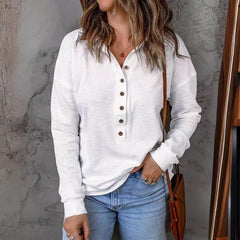 Women's Loose-Fitting Casual Long-Sleeve Top