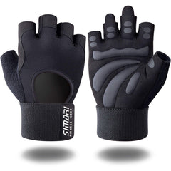 Men's Simplicity All-Match Sports Fitness Short Finger Gloves