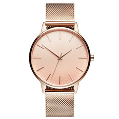 Casual Ultra-thin Fashion Quartz Watch With A Metal Mesh Band