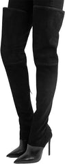 Sexy Overknee-Stiefel mit Stretchanteil und hohem Absatz für Damen