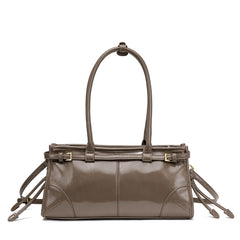Casual All-Match Vintage Oil Wax Leather Handheld Underarm Bag