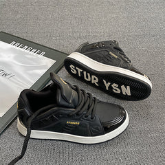 Men's National Fashion All-match Thick Bottom Board Shoes