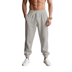 Solid-color Light-luxury Breathable Loose-fitting Vacation Casual Pants