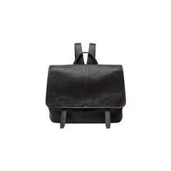 Vegetable-Tanned Leather Messenger Backpack