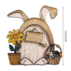 Easter Bunny Fairy Door Craft Decoration