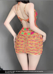 Female Backless Sweater Pajamas Skirts