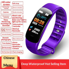 Smart Multifunctional Fitness Pedometer Alarm Clock Bluetooth Watch