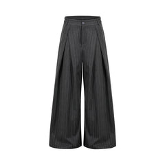 Sophisticated Relaxed-fit Wide-leg Casual Workwear Trousers