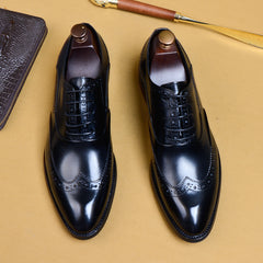 Men's Business Formal Pointed-Toe Oxford Shoes