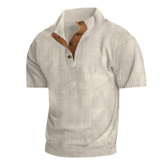 Men's Outdoor Casual Stand Collar Short-Sleeve Corduroy
