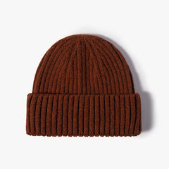 Knitted Cuff Short Fisherman Hat Mens Womens Winter Warm Beanie