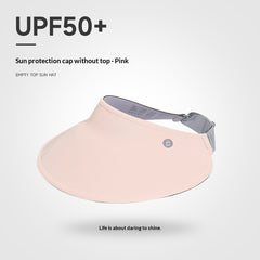 Wide-brimmed Brimless Sun Hat For Women UV-protective And Breathable