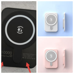 Mini-Powerbank mit Schnellladefunktion, magnetisch, kabellos, 5000 mAh, tragbar