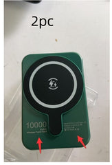 Mini-Powerbank mit Schnellladefunktion, magnetisch, kabellos, 5000 mAh, tragbar