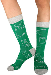 Colorful Math Printed Men's Socks