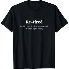 Men's Funny Retired Definition Casual T-Shirt