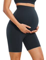 Maternity Capri Yoga Pants High-waisted Belly-supporting Seamless