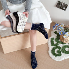 Summer Short Thin Cute Flower Lace Casual Boat Socks