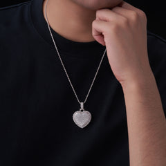 A Luxurious And Fashionable Minimalist Jewelry Pendant Necklace Set With Top-quality Moissanite, Made Of S925 Silver Electroplated With Platinum.