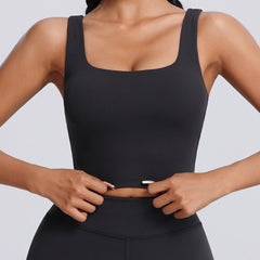 Fitness Tank Top With Chest Pad Yoga