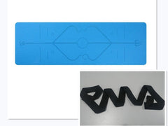 Rutschfeste TPE-Yogamatte mit Positionsmarkierungen für Anfänger