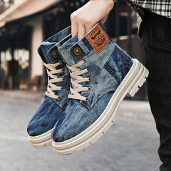 British-style Men's High-top Boots
