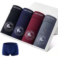 Pack Of 4 Mens Comfortable Breathable Cotton Boxer Briefs With Prints