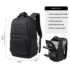 Unisex Business Commuter Backpack For Middle School Students And Laptop Users