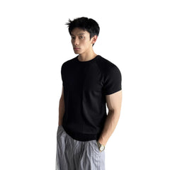 American-style Ribbed-texture Fitness Top