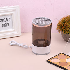 Outil de nettoyage de pinceaux à paupières pour femmes, machine de nettoyage de pinceaux de maquillage électrique portable avec chargement USB, brosse cosmétique automatique