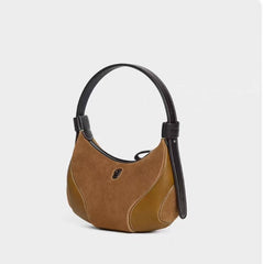 Womens Baseball Underarm Bag Crescent-Shaped Crossbody Bag