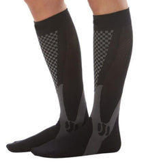 Chaussettes de compression pour hommes et femmes, coupe athlétique graduée idéale pour la course à pied, les voyages en avion, les chaussettes de récupération et de circulation d'endurance
